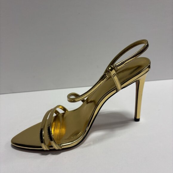 Aldo Women’s Twila, Gold Ankle Strap Sandals, Size 8 M - Picture 2 of 6